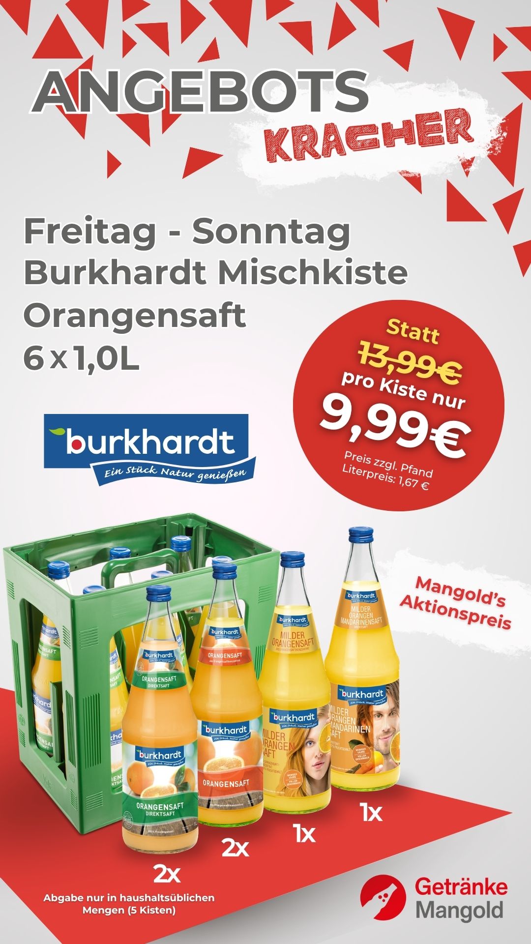Angebots-Kracher Burkhardt Fruchtsäfte